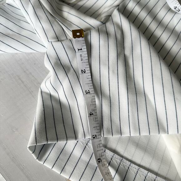 French Connection Pinstripe Shorts Size US 6 Summer White - Picture 12 of 14